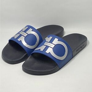 Salvatore Ferragamo Men's Logo Slide Sandals size 10 M